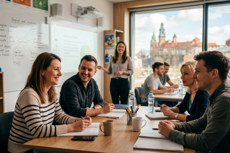 Ranking najlepszych szkół językowych dla dorosłych w Krakowie 2026 - Gdzie warto się uczyć?